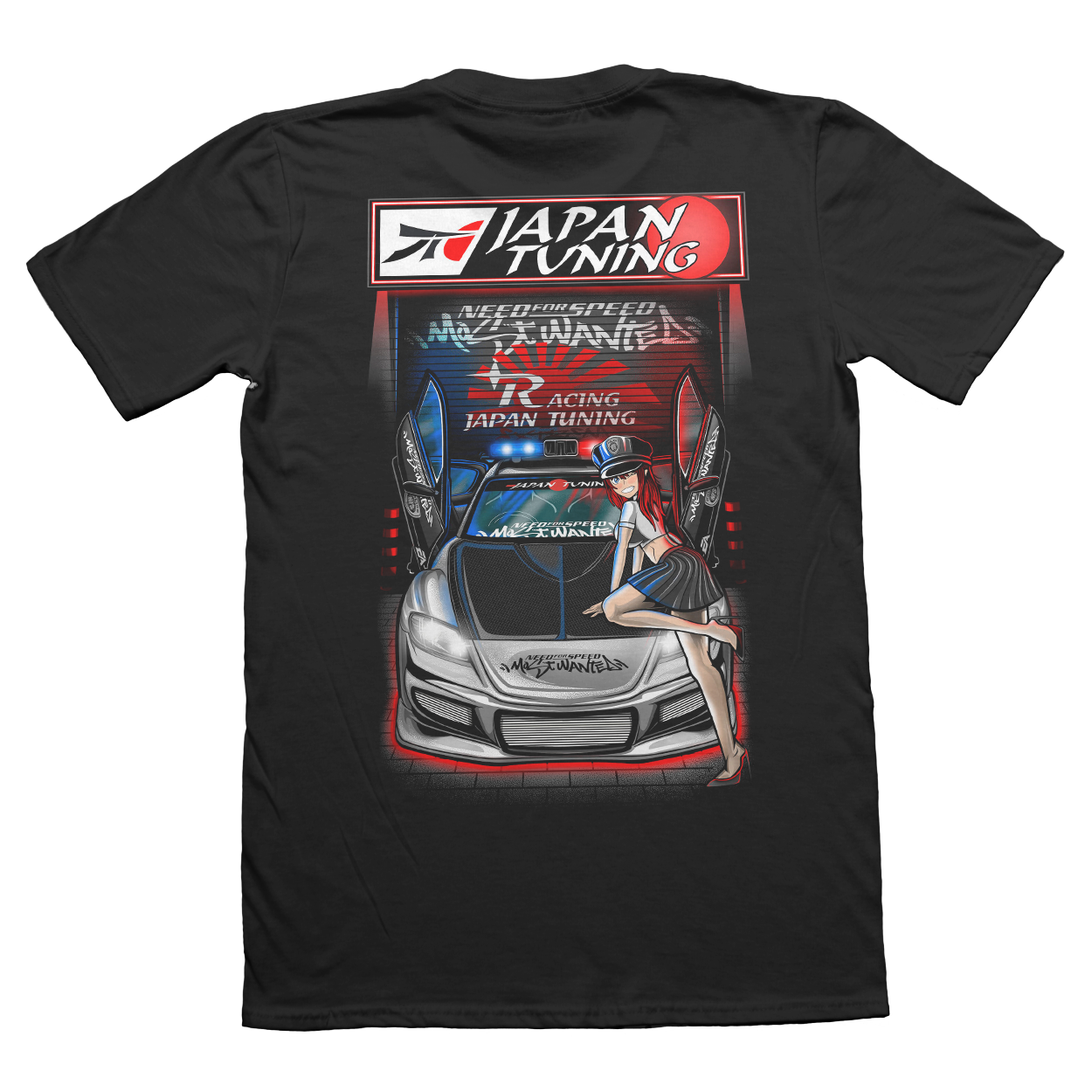 Camiseta - "NFS: Most Wanted" Mazda RX8 Police