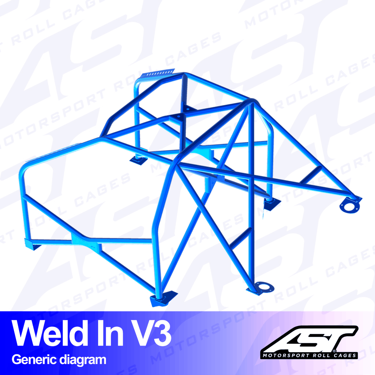AST V3 SOLDADO 8-PUNTOS VW GOLF 4 3-PUERTAS, 4WD