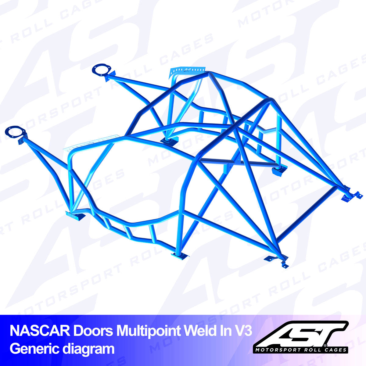 AST V3 NASCAR SOLDADO 10-PUNTOS BMW E30 TOURING, RWD