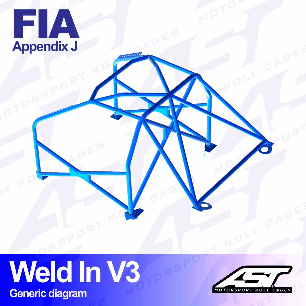 AST V3 SOLDADO 8-PUNTOS BMW E46 SEDAN - FIA