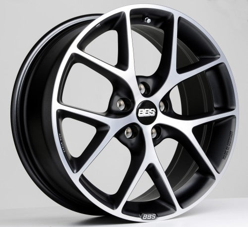 LLANTA BBS SR 18x8" 5x112 ET52, NEGRO MATE DIAMANTADO