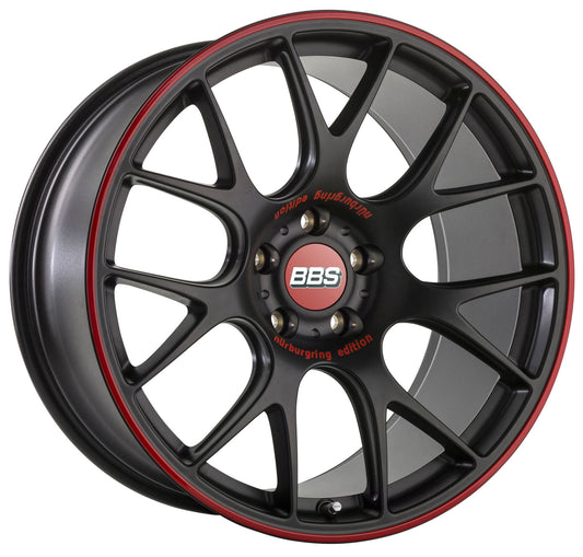 LLANTA BBS CH-R 18x8.5" 5x112 ET47, NEGRO MATE "Nürburgring Edition" (CH139)