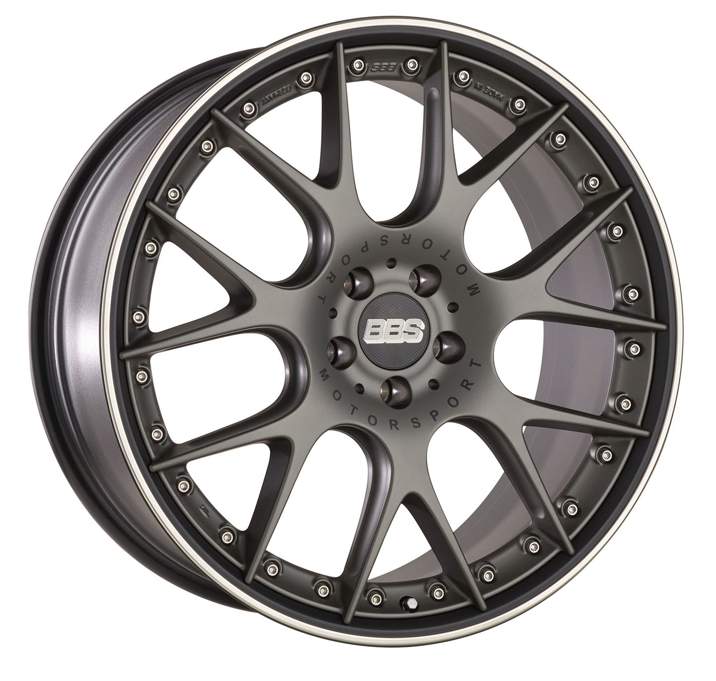 LLANTA BBS CH-RII 20x9" 5x120 ET25, GRIS PLATINO (CH653)