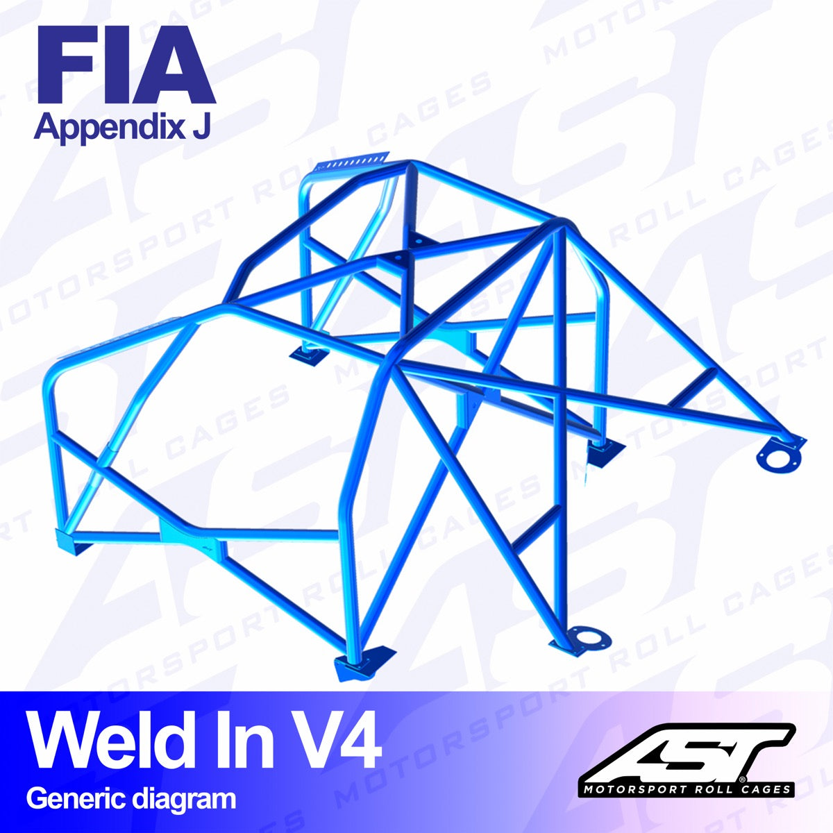 AST V4 SOLDADO 8-PUNTOS MITSUBISHI LANCER EVO 3 (III) - FIA