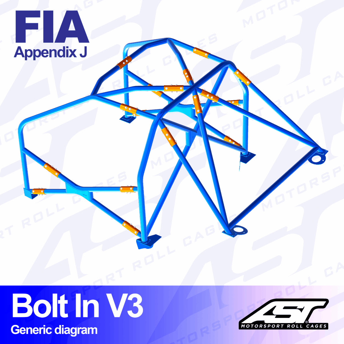 AST V3 ATORNILLADO 6-PUNTOS BMW E30 COUPE, RWD - FIA