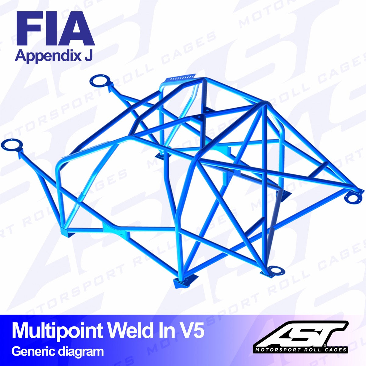 AST V5 SOLDADO 10-PUNTOS AUDI COUPE B3 (QUATTRO) - FIA