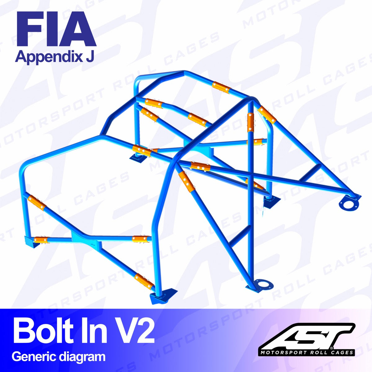 AST V2 ATORNILLADO 6-PUNTOS FORD SIERRA MK1, 2 & 3 - COUPE (RWD) - FIA