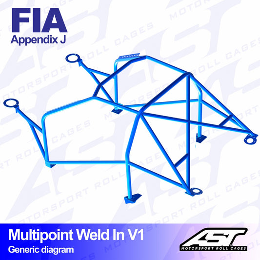 AST V1 SOLDADO 10-PUNTOS OPEL CALIBRA COUPE, 4WD - FIA
