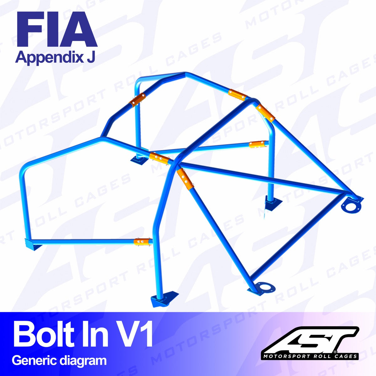 AST V1 ATORNILLADO 6-PUNTOS MITSUBISHI LANCER EVO 5 (V) - FIA