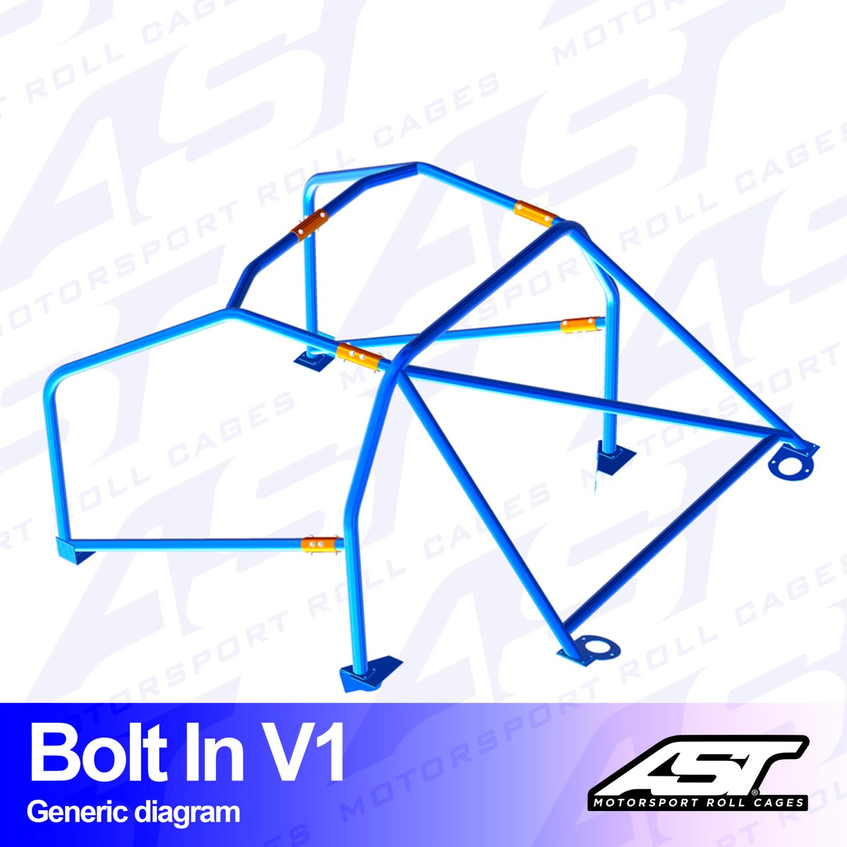 AST V1 ATORNILLADO 6-PUNTOS BMW E34 SEDAN, RWD - FIA