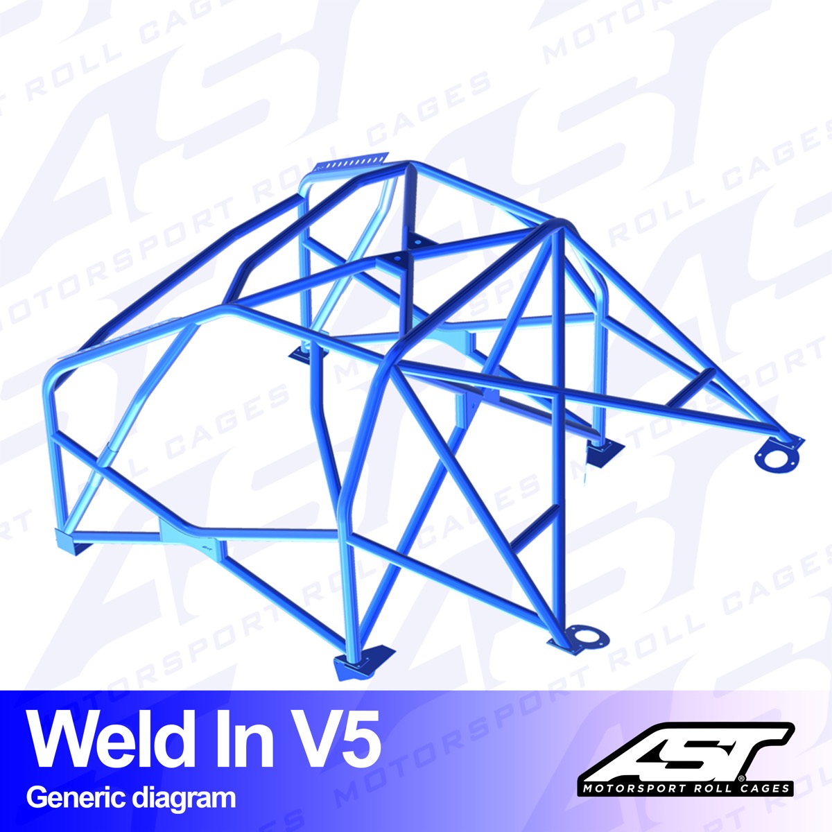 AST V5 SOLDADO 8-PUNTOS BMW E30 SEDAN, RWD