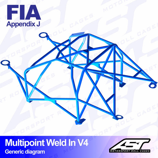 AST V4 SOLDADO 10-PUNTOS FORD ESCORT MK2 - 2-PUERTAS - FIA