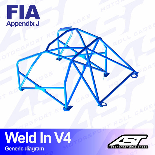 AST V4 SOLDADO 8-PUNTOS TOYOTA CELICA ST185 - FIA